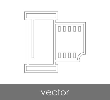 web tasarım ve uygulamalar için film simgesi