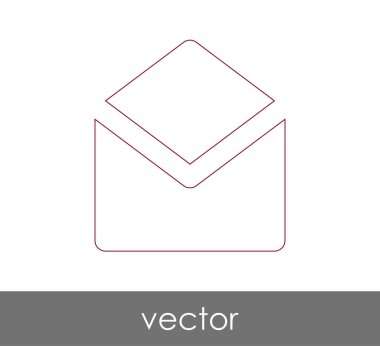 Vektör çizim, zarf simgesi, işareti  