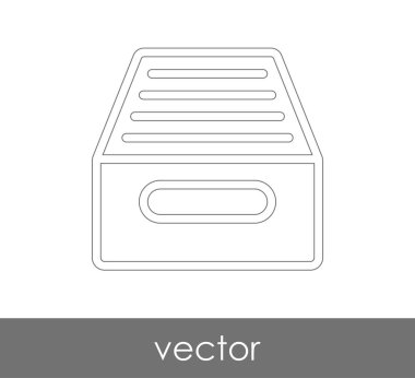 vektör çizim tasarım Arşiv simgesinin
