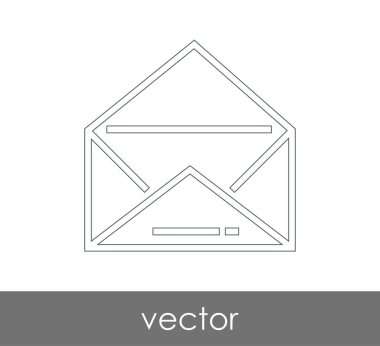 Vektör çizim, zarf simgesi, işareti  