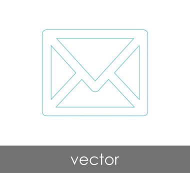 Vektör çizim, zarf simgesi, işareti  