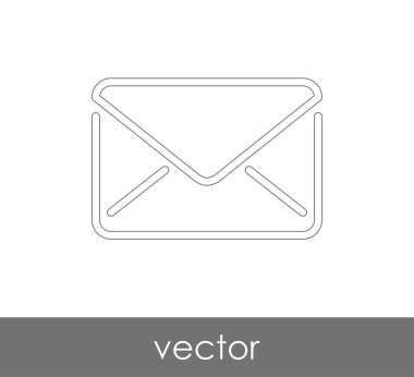 Vektör çizim, zarf simgesi, işareti  