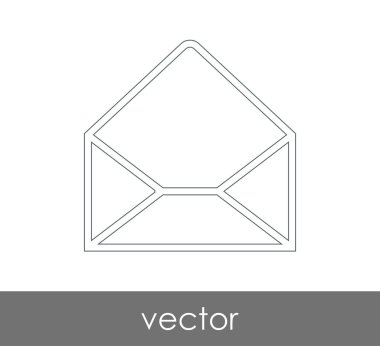 Vektör çizim, zarf simgesi, işareti  