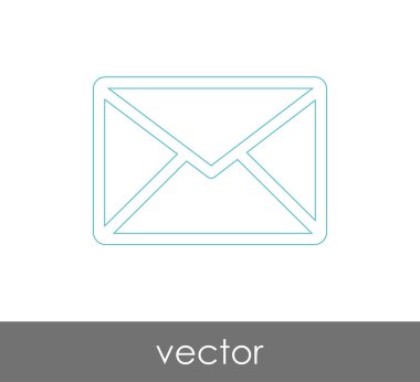 Vektör çizim, zarf simgesi, işareti  