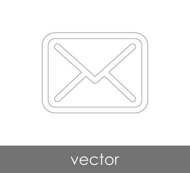 Vektör çizim, zarf simgesi, işareti  