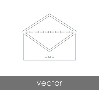 Vektör çizim, zarf simgesi, işareti  