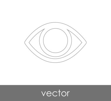 göz grafik simgesini, vektör çizim