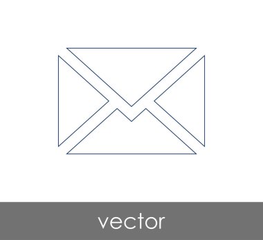 Vektör çizim, zarf simgesi, işareti  