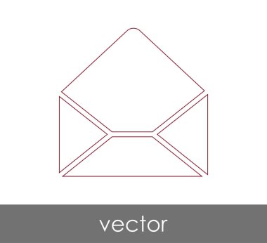 Vektör çizim, zarf simgesi, işareti  