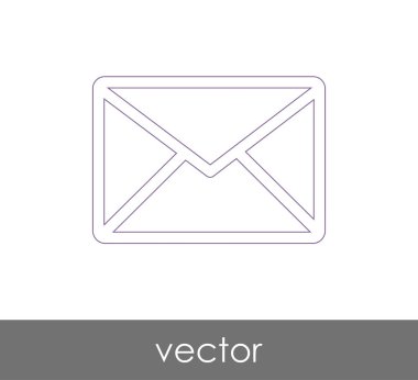 Vektör çizim, zarf simgesi, işareti  