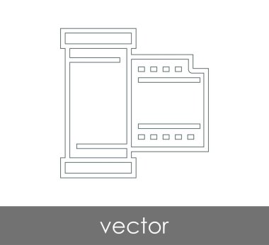 web tasarım ve uygulamalar için film simgesi