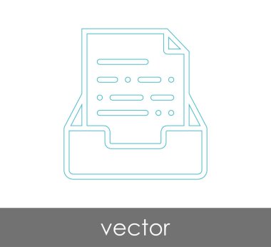 vektör çizim tasarım Arşiv simgesinin