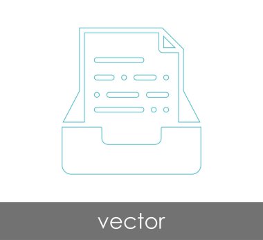 vektör çizim tasarım Arşiv simgesinin