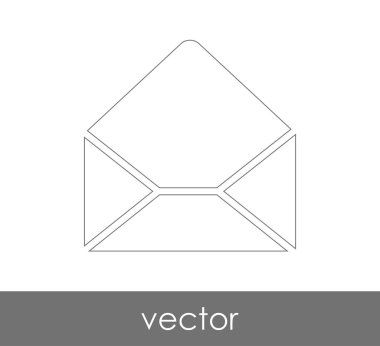 Vektör çizim, zarf simgesi, işareti  