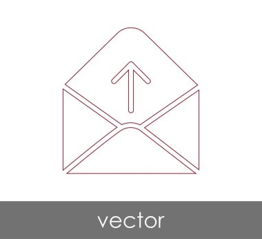 Vektör çizim, zarf simgesi, işareti  