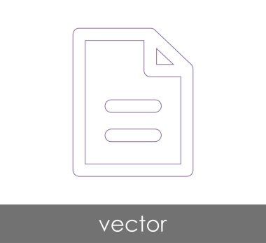 web tasarım ve uygulamalar için belge simgesi