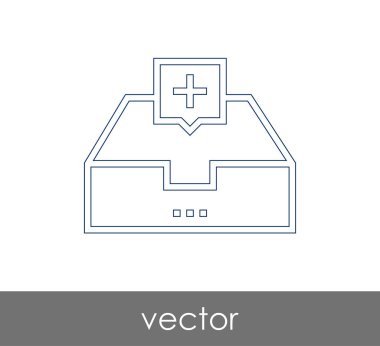 vektör çizim tasarım Arşiv simgesinin
