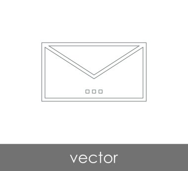 Vektör çizim, zarf simgesi, işareti  