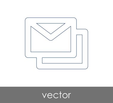 Vektör çizim, zarf simgesi, işareti  