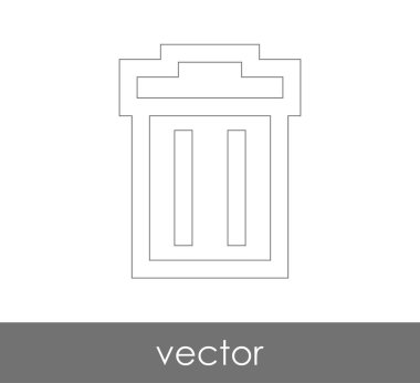 çöp kutusu simgesini