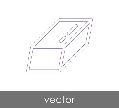 Silgi Kırtasiye Simge, vektör çizim