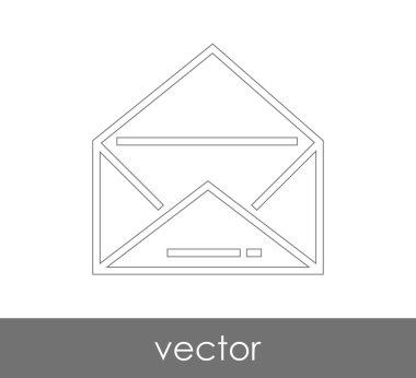 Vektör çizim, zarf simgesi, işareti  