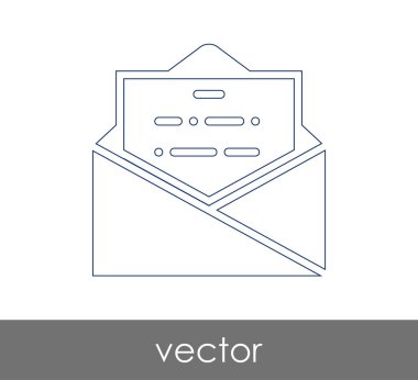 Vektör çizim, zarf simgesi, işareti  