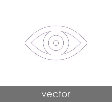 göz grafik simgesini, vektör çizim