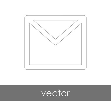 Vektör çizim, zarf simgesi, işareti  