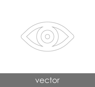 göz grafik simgesini, vektör çizim