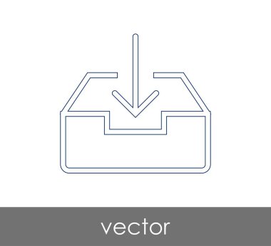 vektör çizim tasarım Arşiv simgesinin
