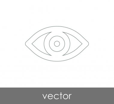 göz grafik simgesini, vektör çizim