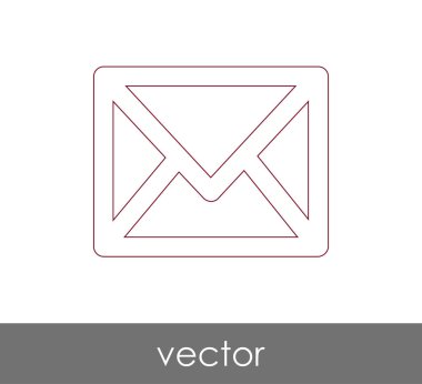 Vektör çizim, zarf simgesi, işareti  