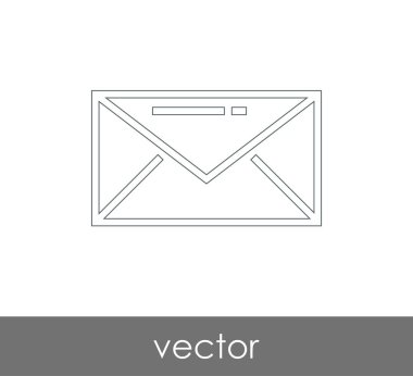 Vektör çizim, zarf simgesi, işareti  