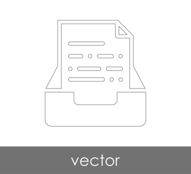 vektör çizim tasarım Arşiv simgesinin