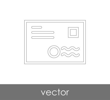 Vektör çizim, zarf simgesi, işareti  