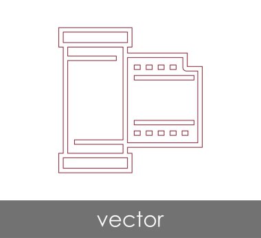 web tasarım ve uygulamalar için film simgesi