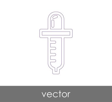 Damlalık tıbbi simge, vektör çizim