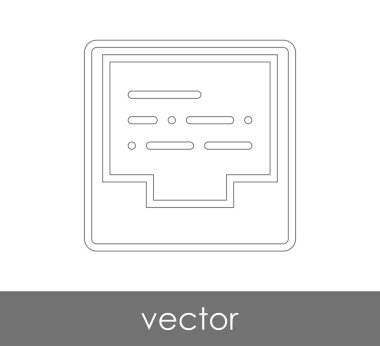 vektör çizim tasarım Arşiv simgesinin