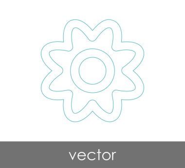 web tasarım ve uygulamalar için çiçek simgesi