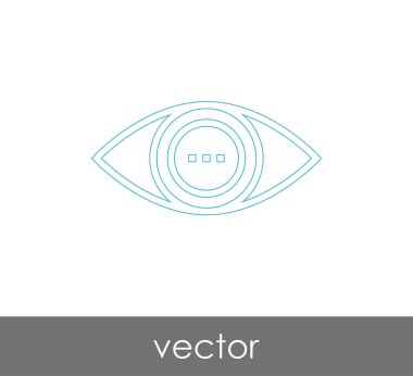 göz grafik simgesini, vektör çizim