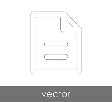 web tasarım ve uygulamalar için belge simgesi