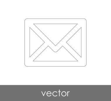Vektör çizim, zarf simgesi, işareti  