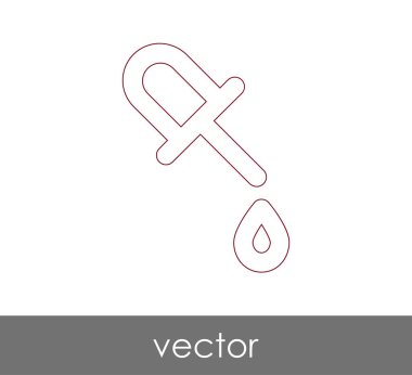 Damlalık tıbbi simge, vektör çizim