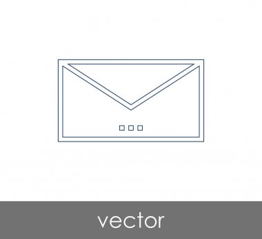 Vektör çizim, zarf simgesi, işareti  