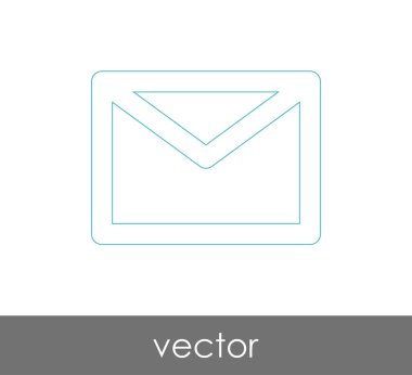 Vektör çizim, zarf simgesi, işareti  