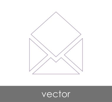 Vektör çizim, zarf simgesi, işareti  