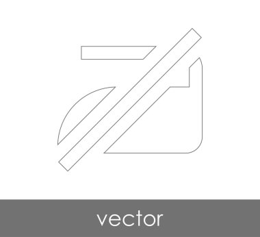 vektör çizim tasarım demir simgesinin