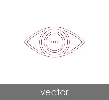 göz grafik simgesini, vektör çizim
