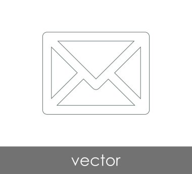Vektör çizim, zarf simgesi, işareti  